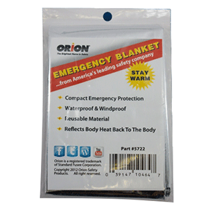Orion waterproof windproof emergency survival blanket