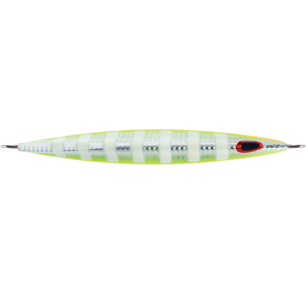 Williamson Kensaki 280 Jig  725  978oz  UV Chartreuse Glow Zebra KSJ280UVCGZ
