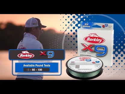 Berkley x9 Braid 9-Carrier Braided Fishing Line