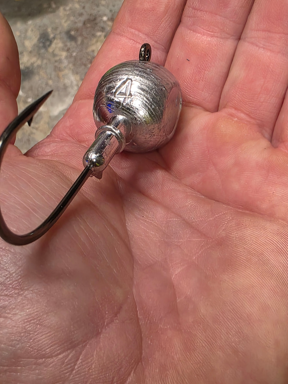 SM4 Sports C-Ball Jig Head – 8/0 Mustad Hook
