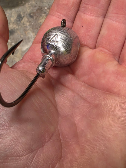 SM4 Sports C-Ball Jig Heads – 2–6 oz – 8/0 Mustad Hook - alternate view 3