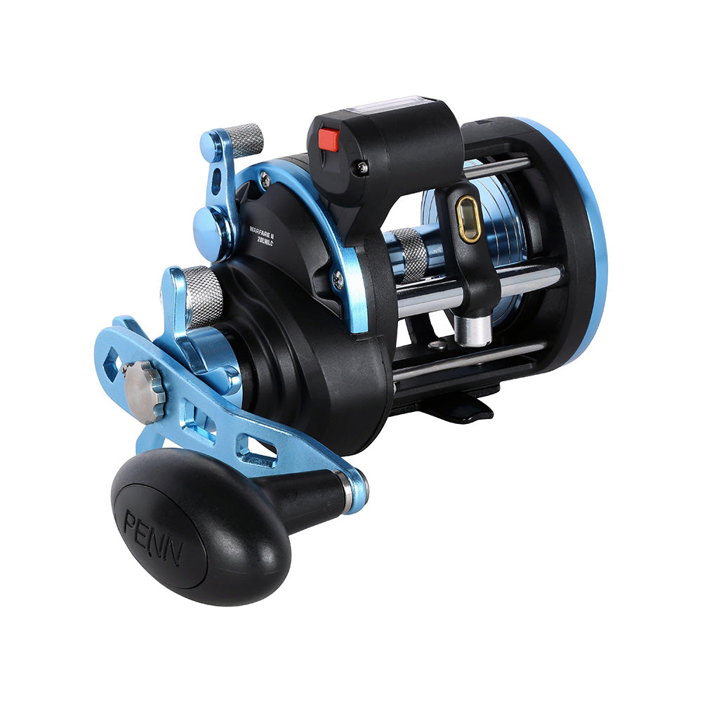 PENN WARII20LWLC Warfare II Level Wind 20 Right Hand Conventional Reel wLine Counter 1639165